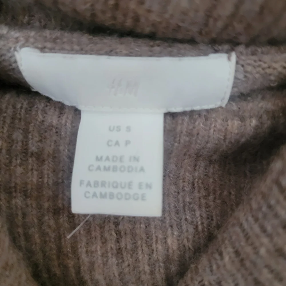H&M Cozy Brown Cowl Neck Sweater - Picture 2 of 4